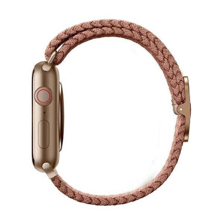 UNIQ UNIQ Apple Watch 2/3/4/5/6/7/SE (42/44/45mm) Armband Braided - Rosa