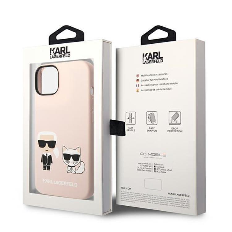 KARL LAGERFELD Karl Lagerfeld iPhone 14 Skal Magsafe Silicone Karl & Choupette