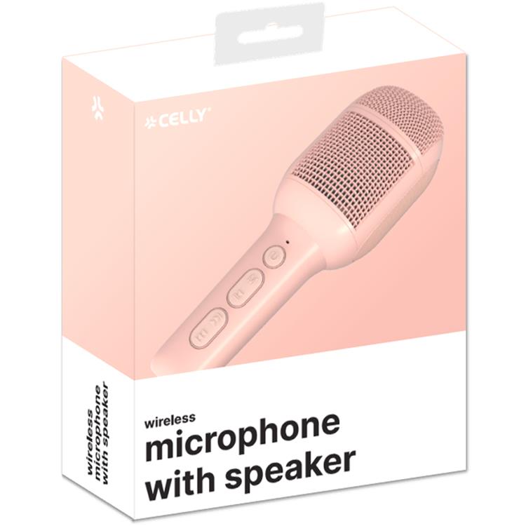 Celly Celly Trådlös Mikrofon Med Effecter Kidfestival2 - Rosa