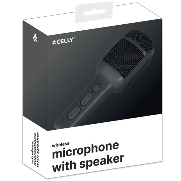 Celly Celly Trådlös Mikrofon Med Effecter Kidfestival2 - Svart
