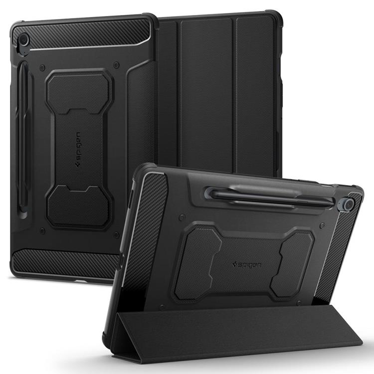 Spigen Spigen Galaxy Tab S9 FE Fodral Rugged Armor Pro - Svart
