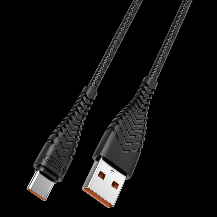 Veger Veger USB-C till USB-A kabel 1.2m 2.4A - Svart