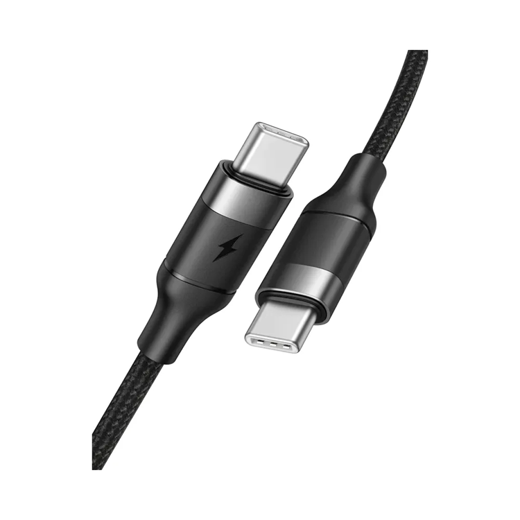 Veger Veger USB-C till USB-C kabel 1.5m 2.4A - Svart