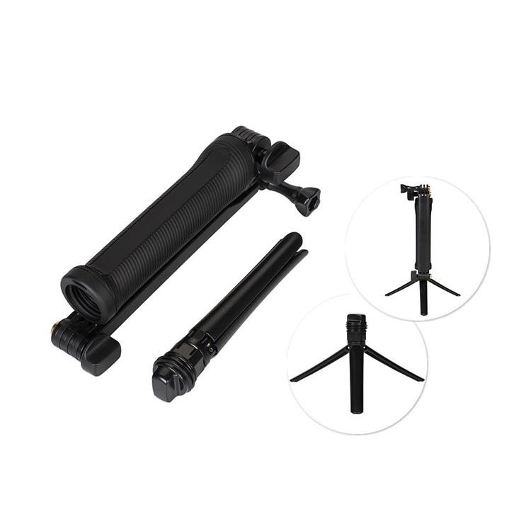 OEM 3IN1 Go Pro Monopod Tripod Med Selfie Hållare - Svart
