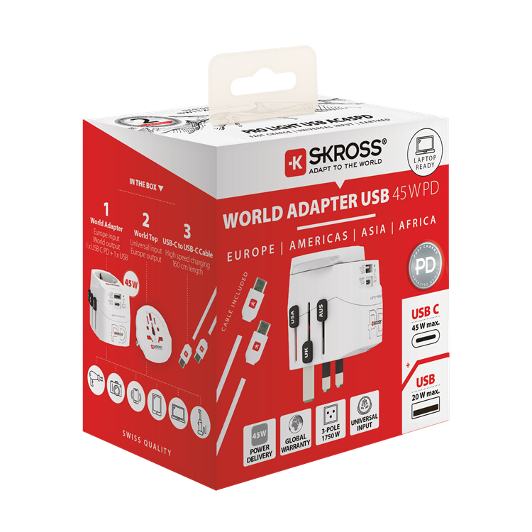 UTGATT1 SKROSS Reseadapter USB-A/USB-C Pro Light