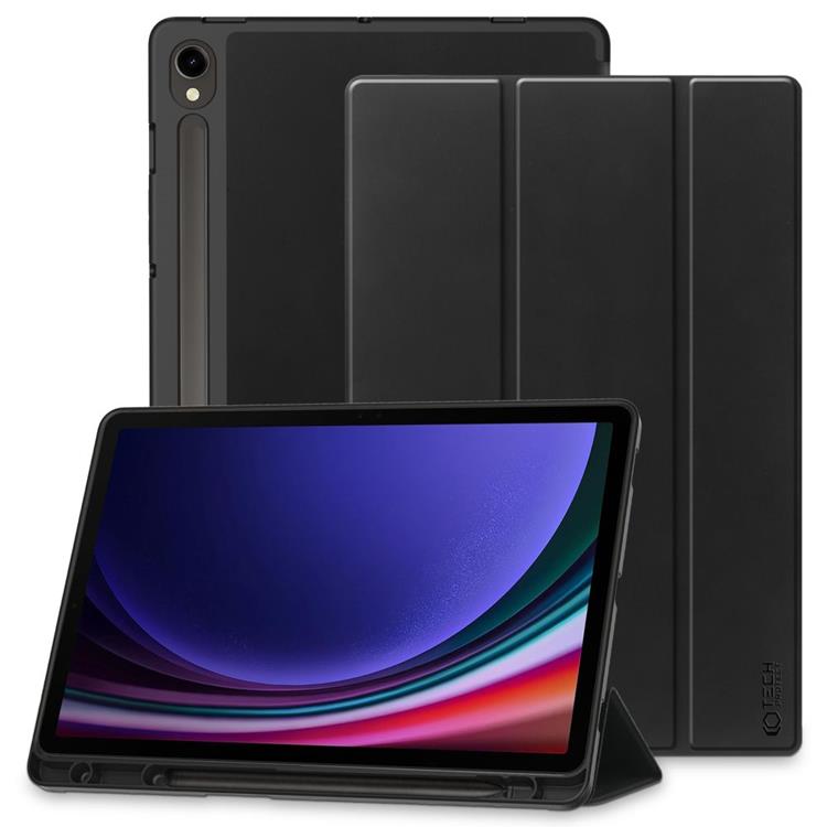 Tech-Protect Tech-Protect Galaxy Tab S9 FE Fodral med plats för pennna - Svart