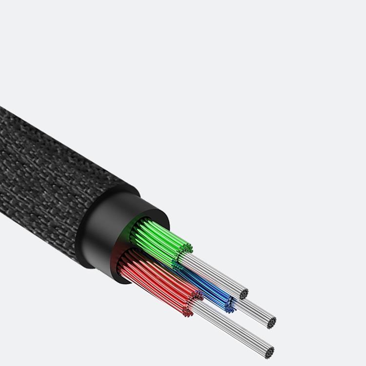 UTGATT1 Baseus Yiven M30 stereo AUX Kabel - Silver/Svart