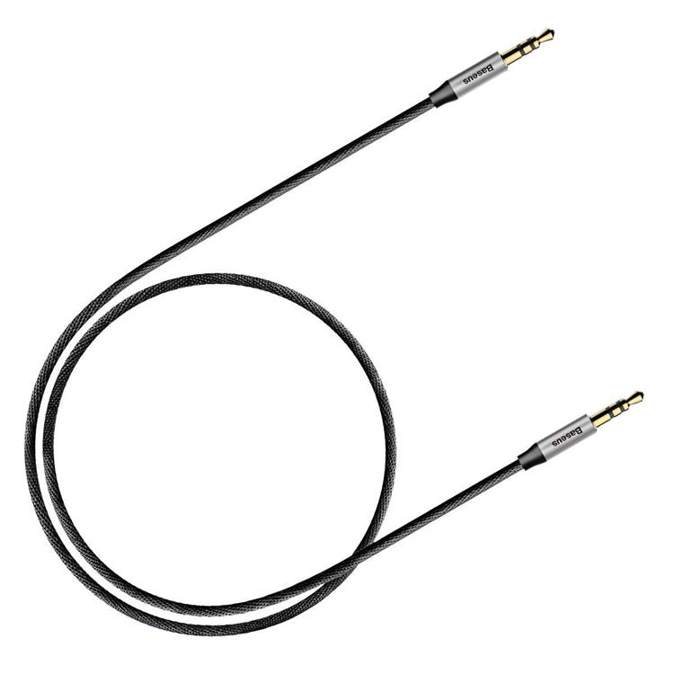 UTGATT1 Baseus Yiven M30 stereo AUX Kabel - Silver/Svart