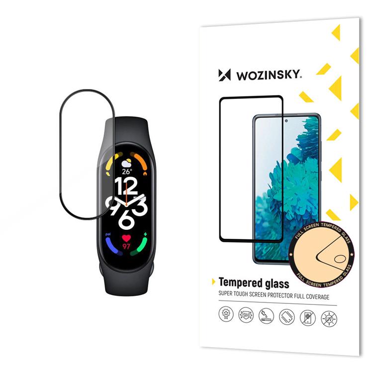 Wozinsky Wozinsky Xiaomi Mi Band 7 Härdat Glas Skärmskydd - Svart
