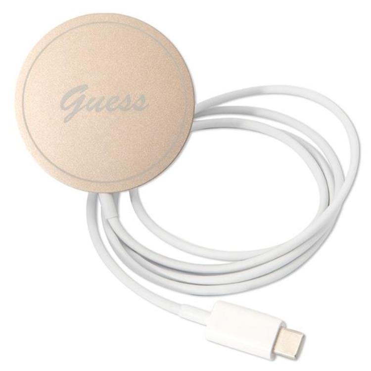 Guess Guess iPhone 11 Magsafe Skal Print + Trådlös Laddare - Brun