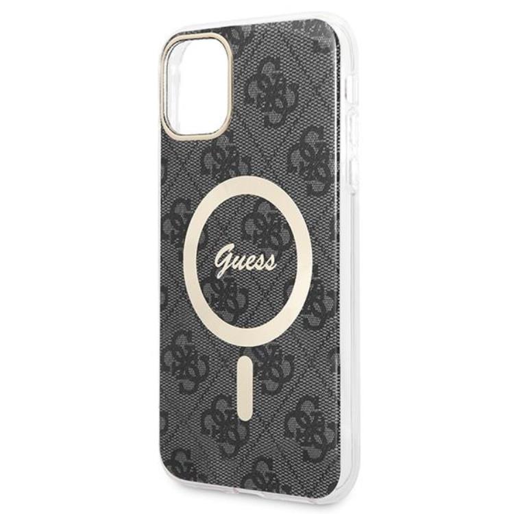 Guess Guess iPhone 11 Magsafe Skal Print + Trådlös Laddare - Svart