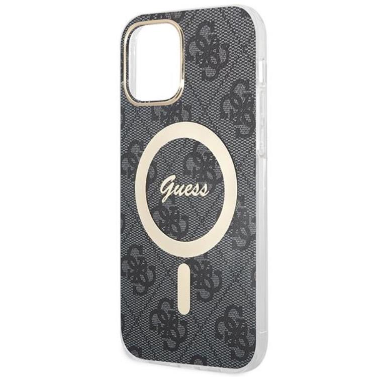 Guess Guess iPhone 12/12 Pro Magsafe Skal Print + Trådlös Laddare - Svart