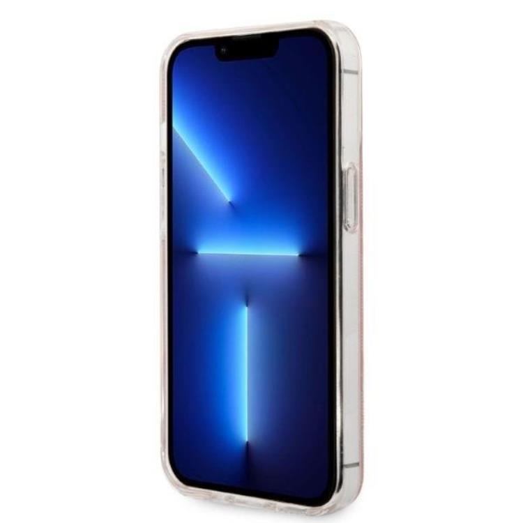 Guess Guess iPhone 13 Pro Magsafe Skal Print + Trådlös Laddare - Rosa