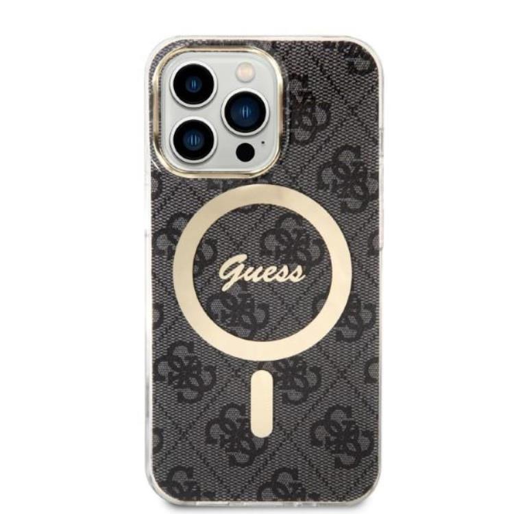 Guess Guess iPhone 13 Pro Magsafe Skal Print + Trådlös Laddare - Svart