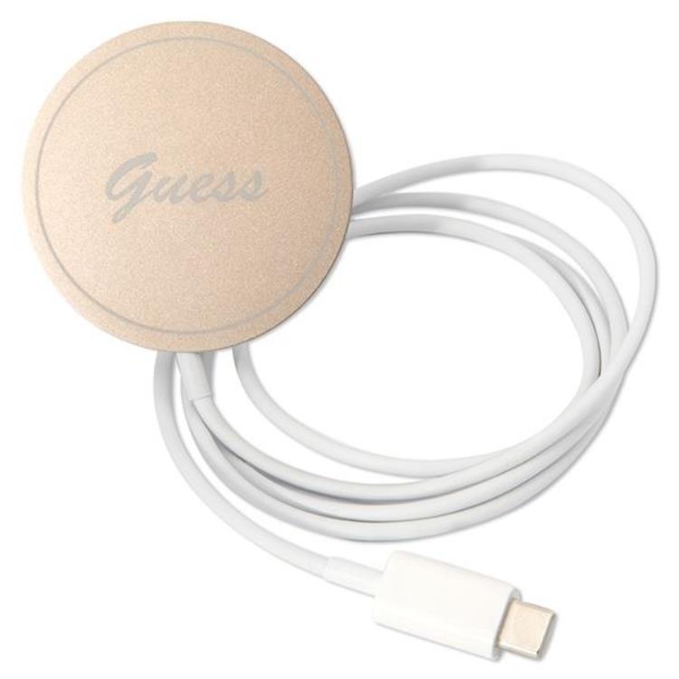 Guess Guess iPhone 13 Pro Magsafe Skal Print + Trådlös Laddare - Brun