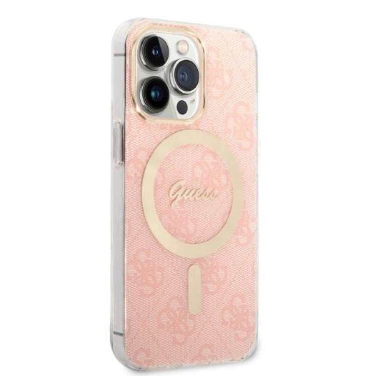 Guess Guess iPhone 13 Pro Max Magsafe Skal Print + Trådlös Laddare - Rosa