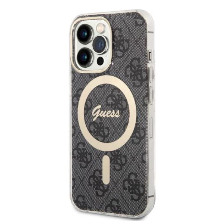 Guess Guess iPhone 13 Pro Max Magsafe Skal Print + Trådlös Laddare - Svart