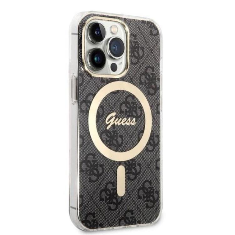 Guess Guess iPhone 13 Pro Max Magsafe Skal Print + Trådlös Laddare - Svart