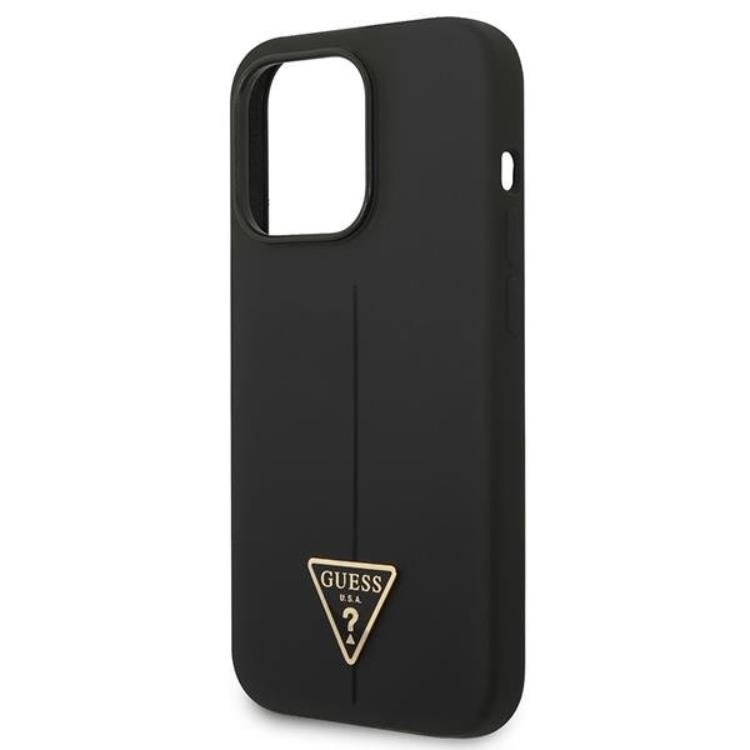 Guess GUESS iPhone 14 Pro Skal Silicone Triangle - Svart