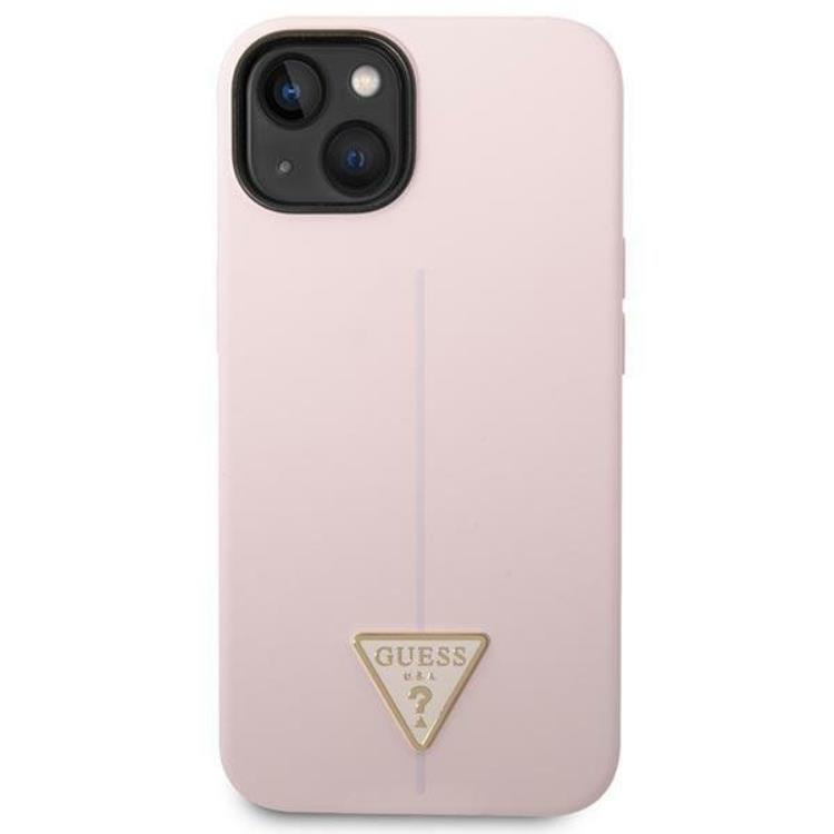 Guess GUESS iPhone 14 Plus Skal Silicone Triangle - Lila