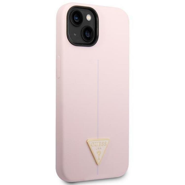 Guess GUESS iPhone 14 Plus Skal Silicone Triangle - Lila