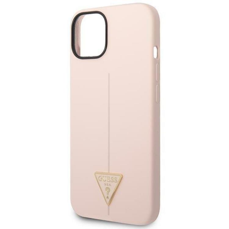 Guess GUESS iPhone 14 Skal Silicone Triangle - Rosa