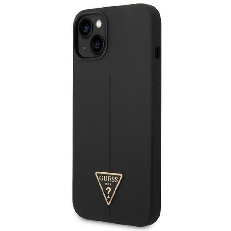 Guess GUESS iPhone 14 Plus Skal Silicone Triangle - Svart