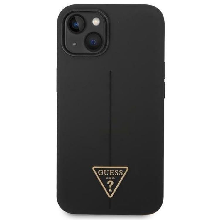 Guess GUESS iPhone 14 Plus Skal Silicone Triangle - Svart