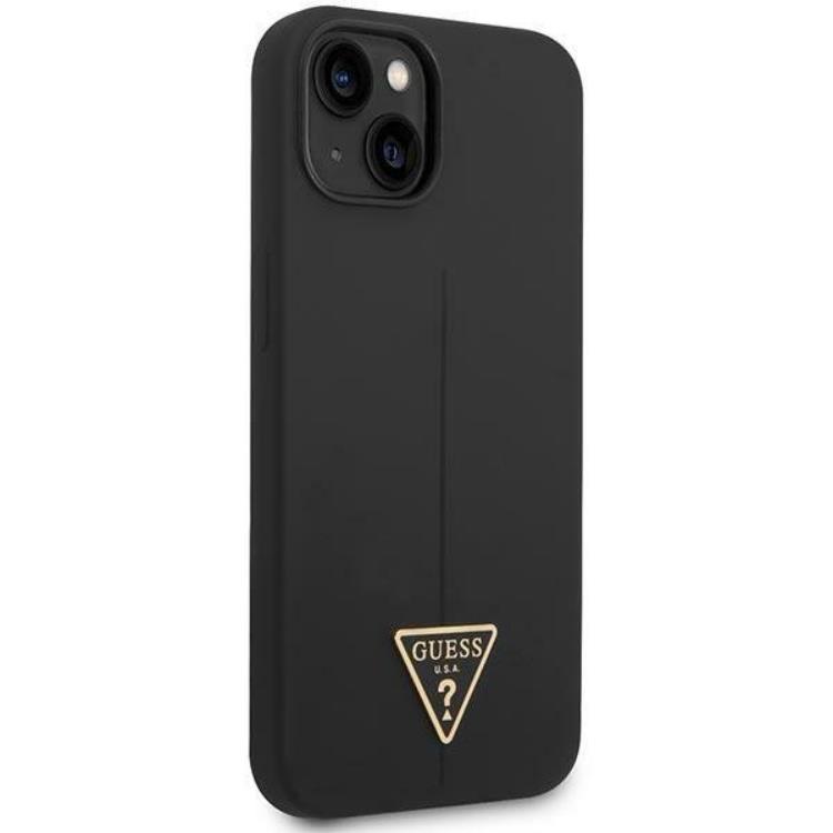 Guess GUESS iPhone 14 Pro Skal Silicone Triangle - Svart
