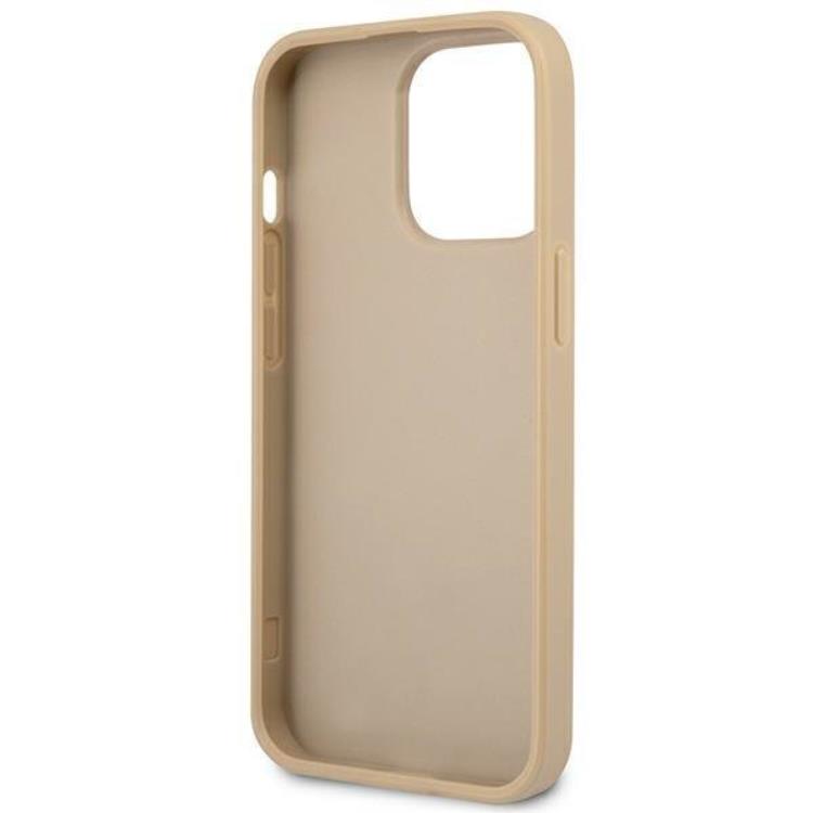 Guess Guess iPhone 13 Pro Skal Saffiano Triangle Logo - Beige