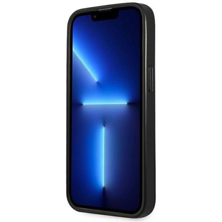 Guess GUESS iPhone 14 Pro Skal Saffiano Triangle Logo - Svart