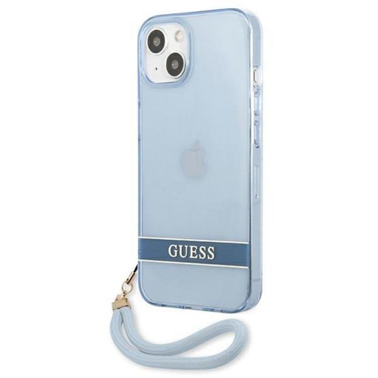 Guess Guess iPhone 13 Skal Translucent Stap - Blå