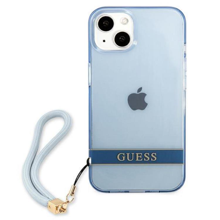 Guess Guess iPhone 13 Skal Translucent Stap - Blå