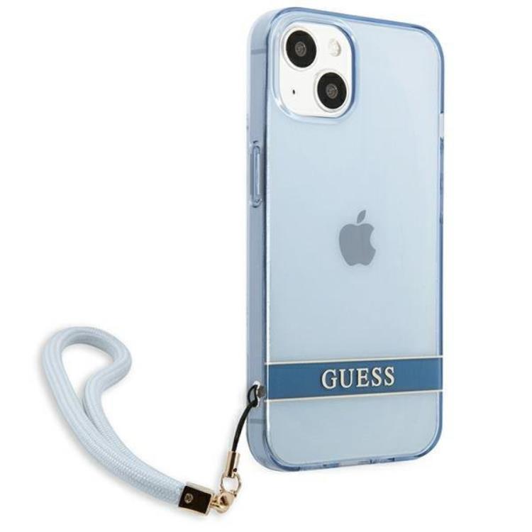 Guess Guess iPhone 13 Skal Translucent Stap - Blå