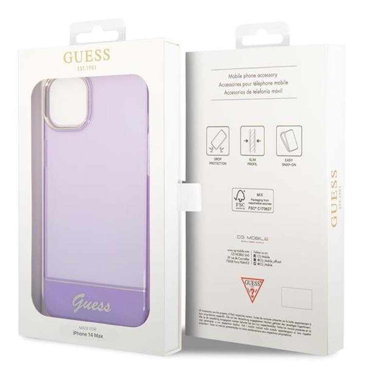 Guess GUESS iPhone 14 Plus Skal Translucent - Lila