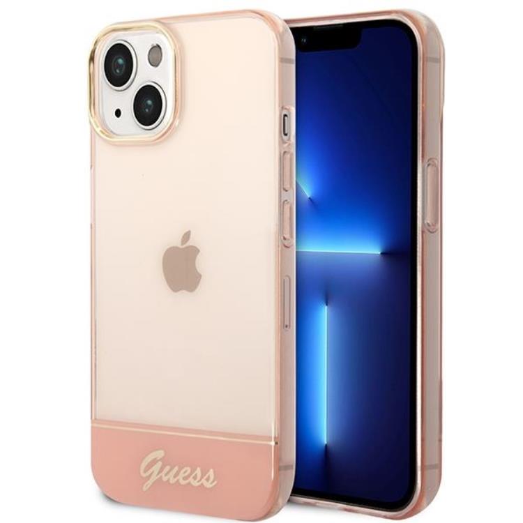 Guess GUESS iPhone 14 Plus Skal Translucent - Rosa