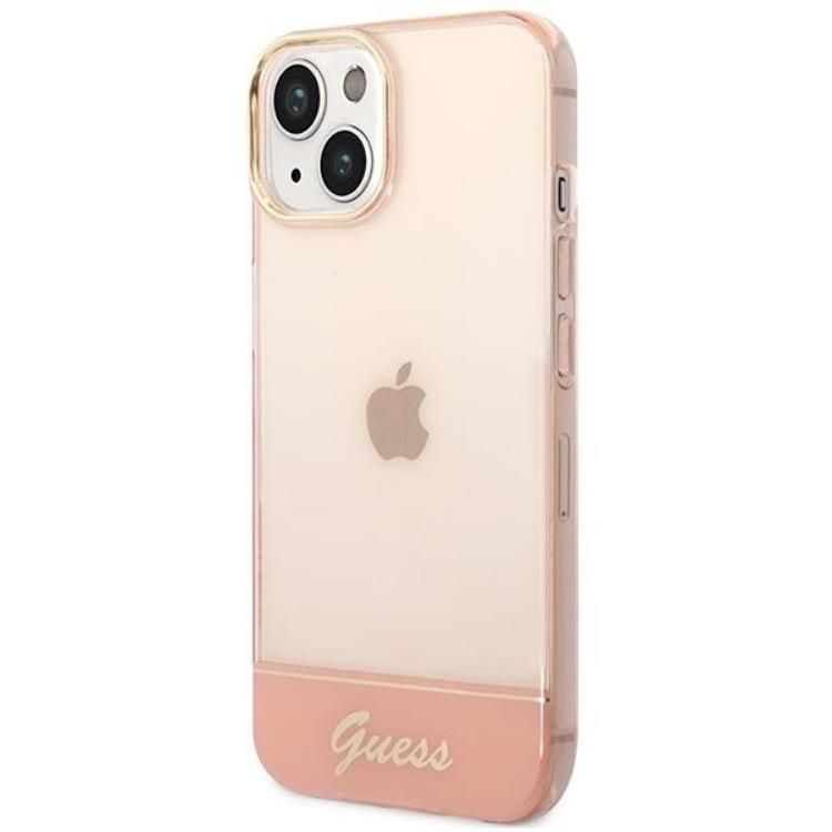 Guess GUESS iPhone 14 Plus Skal Translucent - Rosa