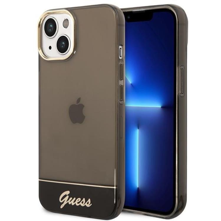 Guess GUESS iPhone 14 Plus Skal Translucent - Svart