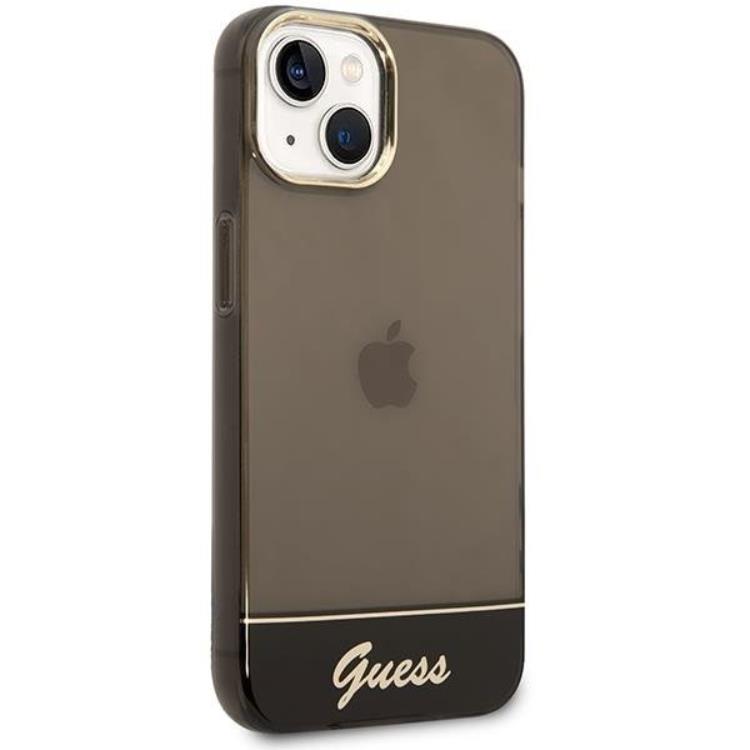 Guess GUESS iPhone 14 Plus Skal Translucent - Svart