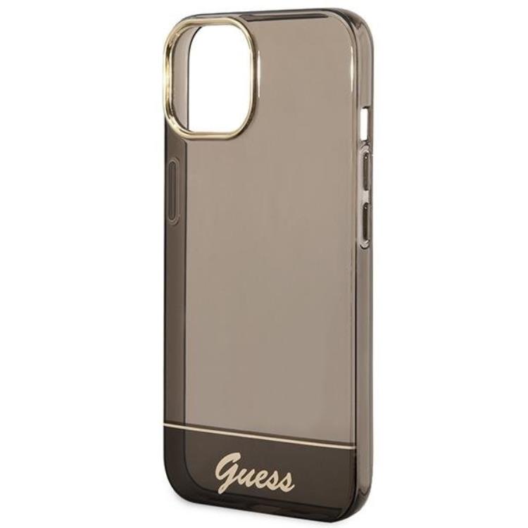 Guess GUESS iPhone 14 Plus Skal Translucent - Svart