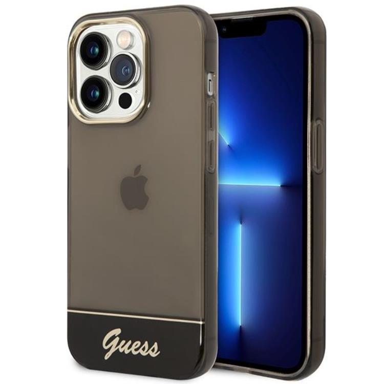 Guess GUESS iPhone 14 Pro Skal Translucent - Svart