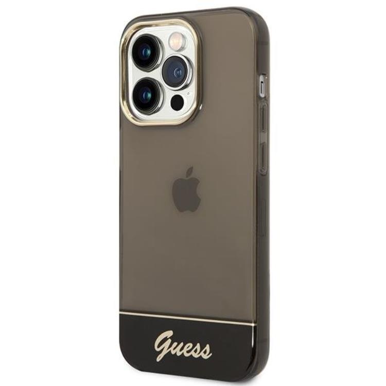 Guess GUESS iPhone 14 Pro Skal Translucent - Svart