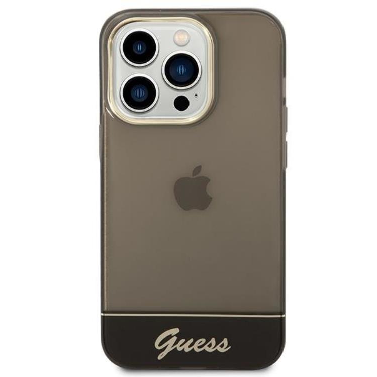 Guess GUESS iPhone 14 Pro Skal Translucent - Svart