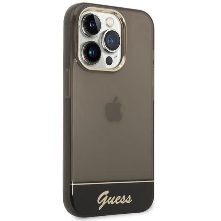 Guess GUESS iPhone 14 Pro Skal Translucent - Svart