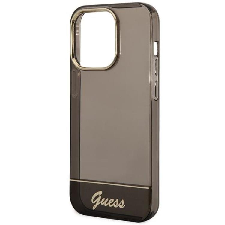 Guess GUESS iPhone 14 Pro Skal Translucent - Svart
