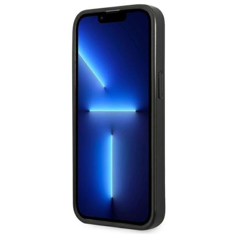 Guess Guess iPhone 13 Mini Skal Saffiano Triangle Logo - Silver