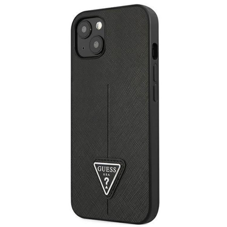 Guess Guess iPhone 13 Mini Skal Saffiano Triangle Logo - Svart
