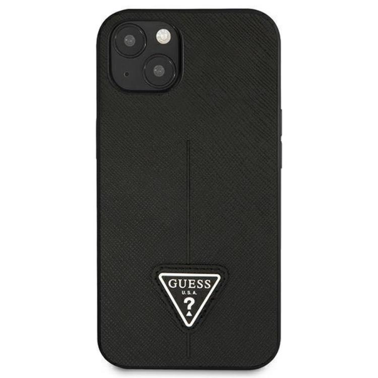 Guess Guess iPhone 13 Mini Skal Saffiano Triangle Logo - Svart