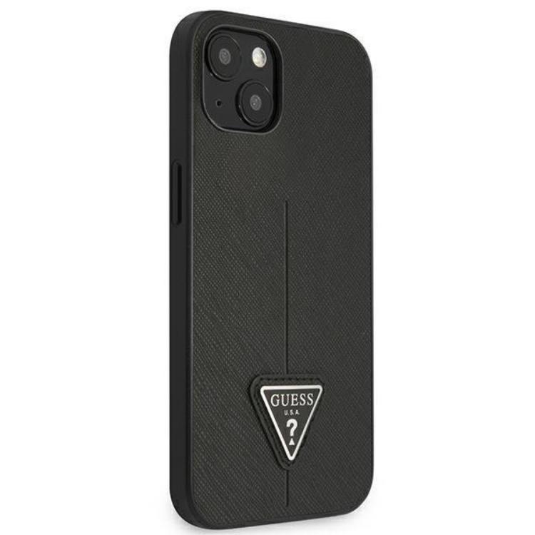 Guess Guess iPhone 13 Mini Skal Saffiano Triangle Logo - Svart