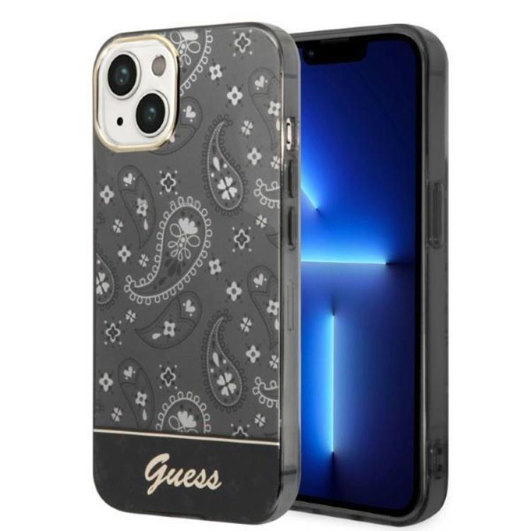 Guess GUESS iPhone 14 Plus Skal Bandana Paisley - Svart
